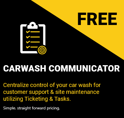 Carwash Communicator, Centralize control of your wash for customer support & site maintenance utilizing Ticketing & Tasks, Simple straight forward pricing
